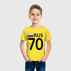 Футболка хлопковая детская RUS 70, цвет: желтый — фото 2