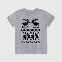 Детская футболка Узор с оленями