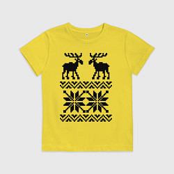 Детская футболка Узор с оленями