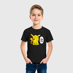 Футболка хлопковая детская Pika Pika Okay, цвет: черный — фото 2