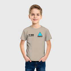 Футболка хлопковая детская RK800 CONNOR, цвет: миндальный — фото 2