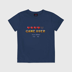 Детская футболка Game over pixels