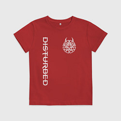Футболка хлопковая детская DISTURBED, цвет: красный