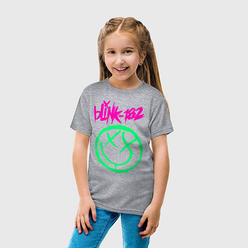 Детская футболка BLINK-182 / Меланж – фото 4