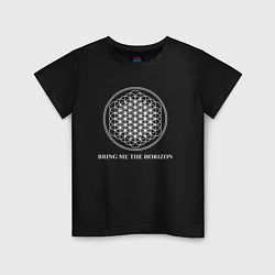 Футболка хлопковая детская BRING ME THE HORIZON, цвет: черный