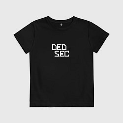 Футболка хлопковая детская DED SEC, цвет: черный