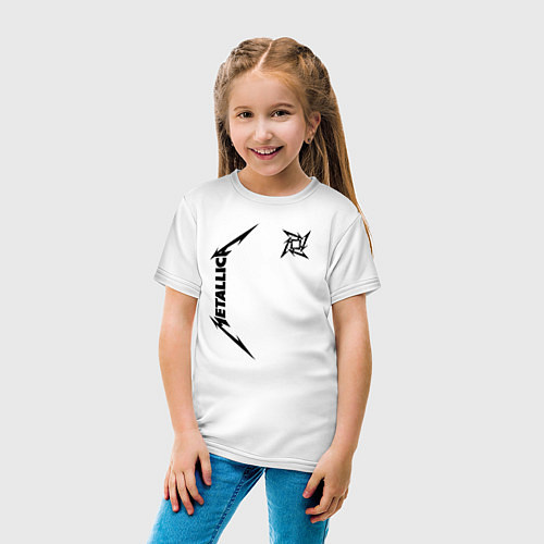 Детская футболка METALLICA / Белый – фото 4