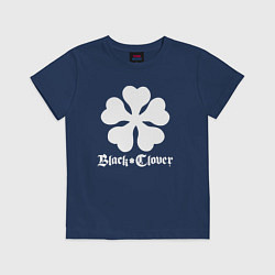 Футболка хлопковая детская Black Clover, цвет: тёмно-синий