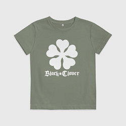Футболка хлопковая детская Black Clover, цвет: авокадо