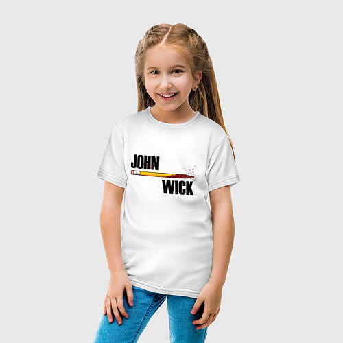 Детская футболка John Wick / Белый – фото 4