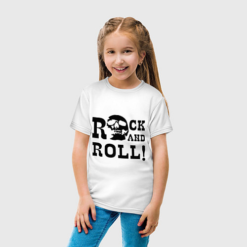 Детская футболка Rock and roll / Белый – фото 4