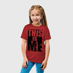 Футболка хлопковая детская Это я, цвет: красный — фото 2