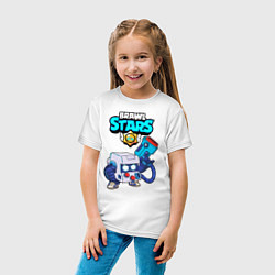 Футболка хлопковая детская BRAWL STARS 8-BIT, цвет: белый — фото 2