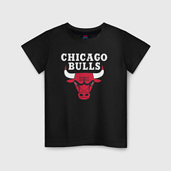 Футболка хлопковая детская CHICAGO BULLS, цвет: черный