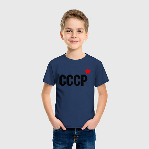 Детская футболка СССР / Тёмно-синий – фото 3