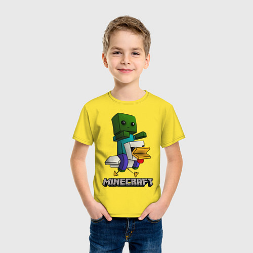 Детская футболка MINECRAFT / Желтый – фото 3