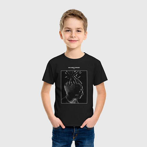 Детская футболка XXXTENTACION BAD VIBES FOREVER / Черный – фото 3