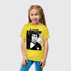 Футболка хлопковая детская Аль Пачино, цвет: желтый — фото 2
