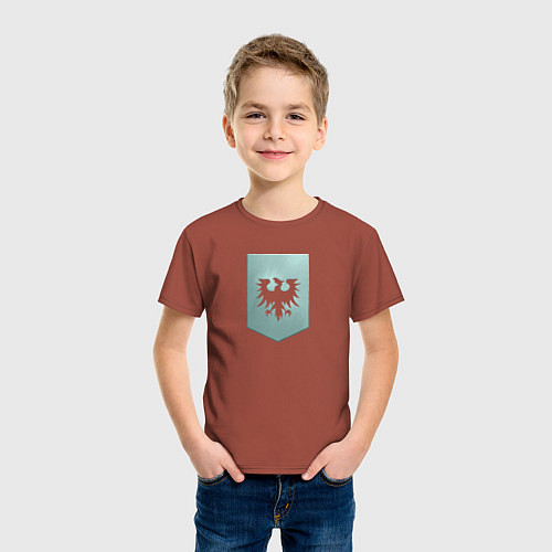 Детская футболка GALLENTE / Кирпичный – фото 3