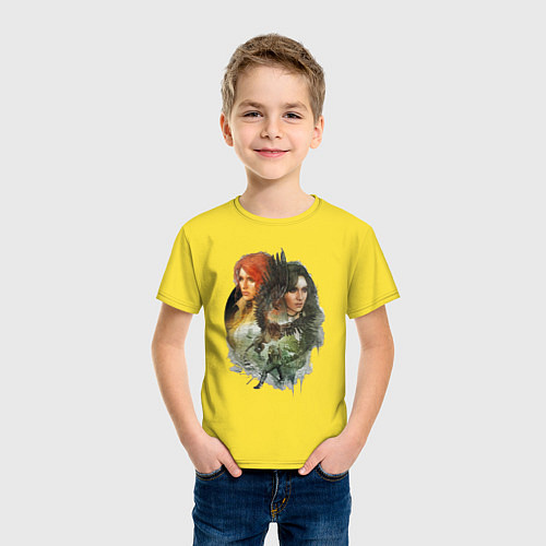 Детская футболка Ведьмак: Трис и Йеннифер / Желтый – фото 3