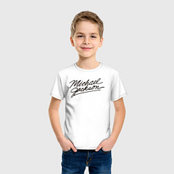 Футболка хлопковая детская Jackson Michael, цвет: белый — фото 2