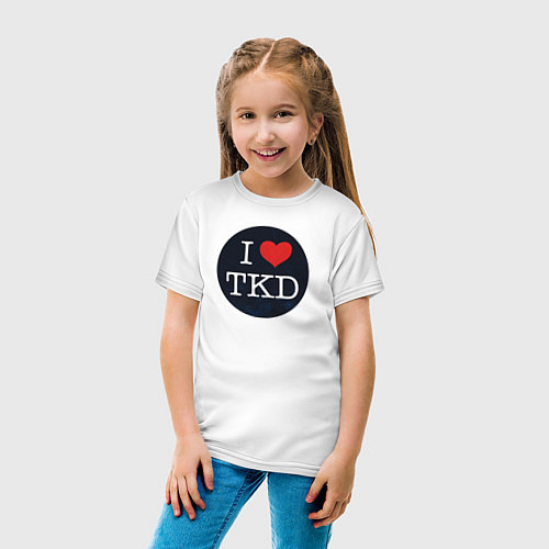 Детская футболка TKD / Белый – фото 4