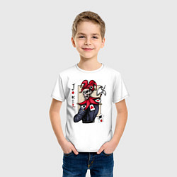 Футболка хлопковая детская Джокер, цвет: белый — фото 2