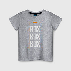 Футболка хлопковая детская Box box box, цвет: меланж