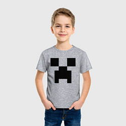 Футболка хлопковая детская Minecraft, цвет: меланж — фото 2