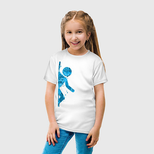 Детская футболка Portal спина / Белый – фото 4