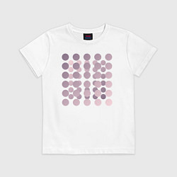 Футболка хлопковая детская Abstract circles, цвет: белый
