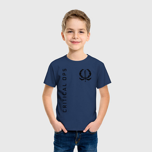 Детская футболка CRITICAL OPS C-OPS / Тёмно-синий – фото 3