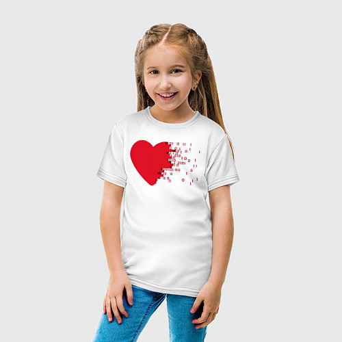 Детская футболка Сердце / Белый – фото 4