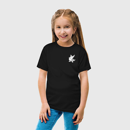 Детская футболка LIL PEEP НА СПИНЕ / Черный – фото 4