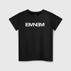 Футболка хлопковая детская EMINEM, цвет: черный