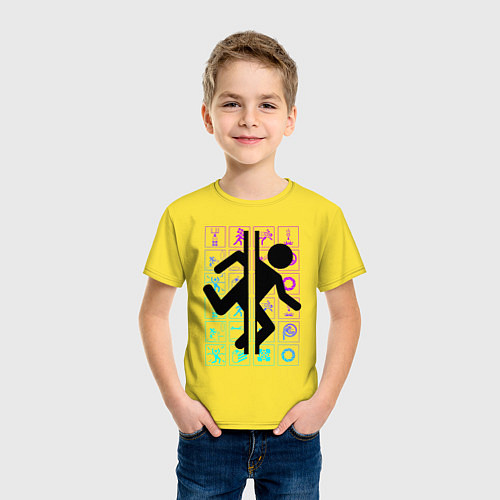 Детская футболка PORTAL / Желтый – фото 3