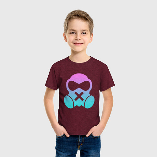 Детская футболка Rainbow Six:Mute / Меланж-бордовый – фото 3