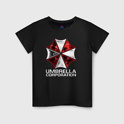 Футболка хлопковая детская UMBRELLA CORP, цвет: черный