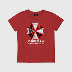 Футболка хлопковая детская UMBRELLA CORP, цвет: красный