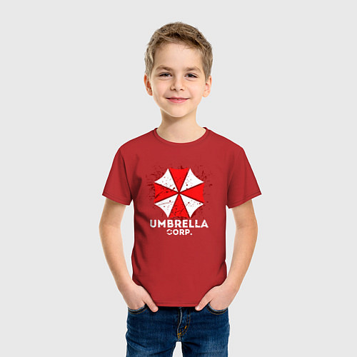 Детская футболка UMBRELLA CORP / Красный – фото 3