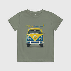 Детская футболка Я люблю вас Yellow-blue bus