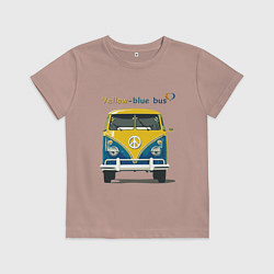 Детская футболка Я люблю вас Yellow-blue bus