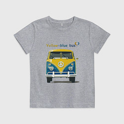 Детская футболка Я люблю вас Yellow-blue bus