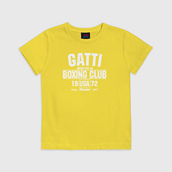 Футболка хлопковая детская Gatti Boxing Club, цвет: желтый