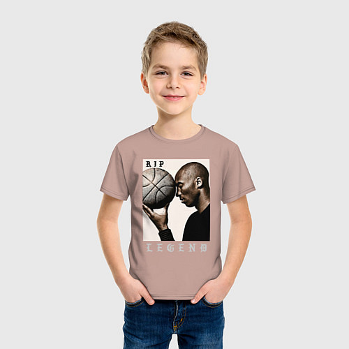 Детская футболка Kobe - RIP Legend / Пыльно-розовый – фото 3
