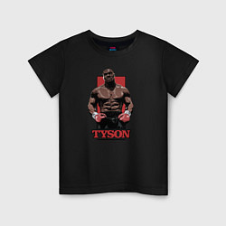 Футболка хлопковая детская Tyson, цвет: черный