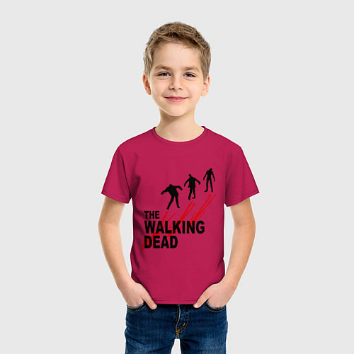 Детская футболка The walking dead / Маджента – фото 3