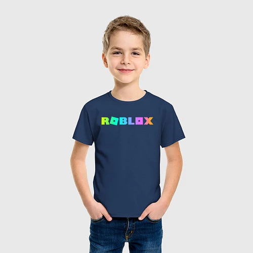 Детская футболка ROBLOX / Тёмно-синий – фото 3