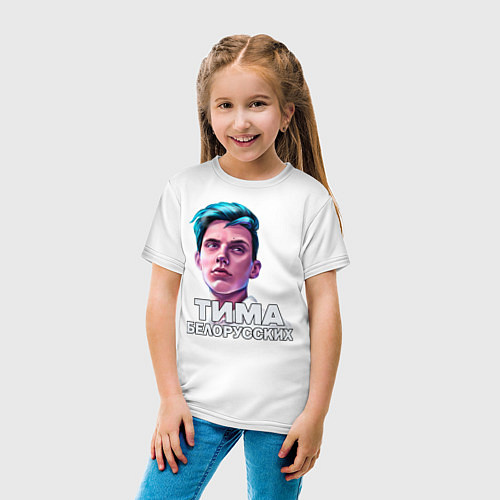 Детская футболка Тима Белорусских / Белый – фото 4