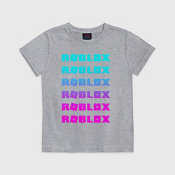 Футболка хлопковая детская ROBLOX, цвет: меланж